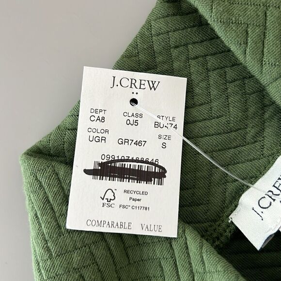 NWT J. Crew Quilted Mockneck Sweater Size S - Picture 5 of 12